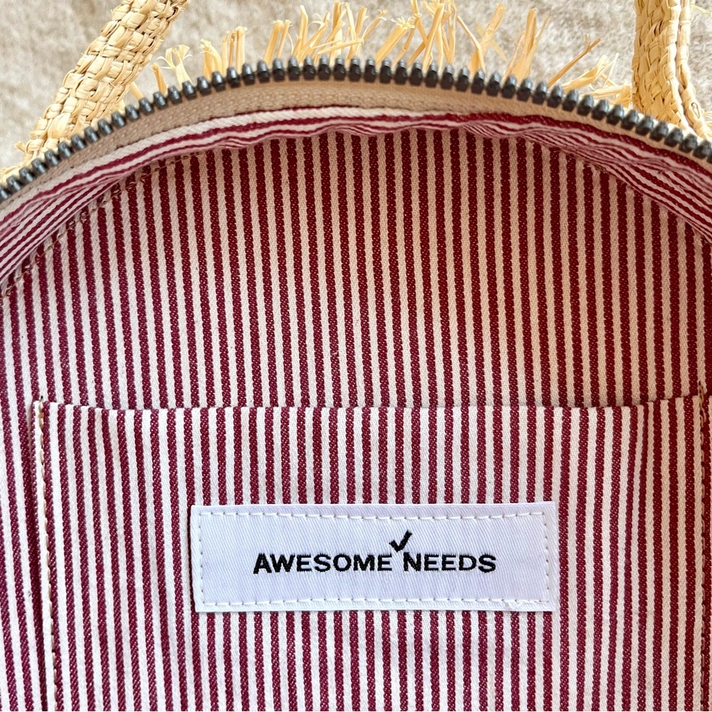 Awesome Needs raffia burning circle bag - Picture 8 of 9